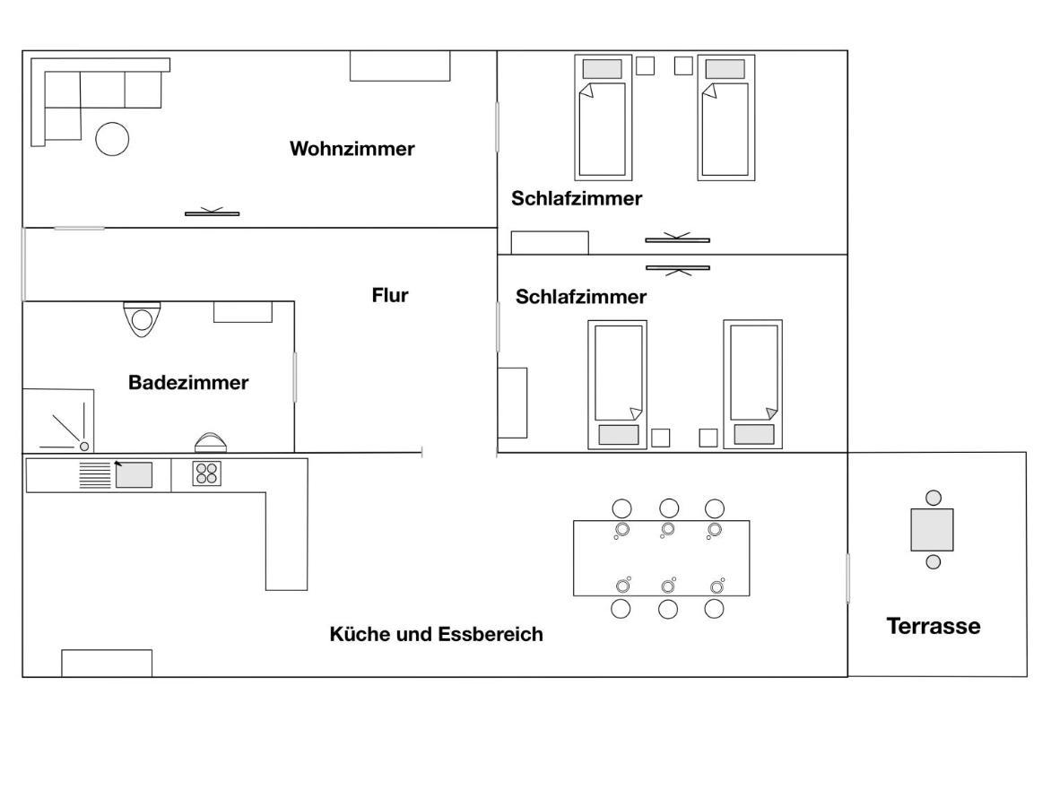Moderne Ferienwohnung Klosterblick Guxhagen Exteriör bild